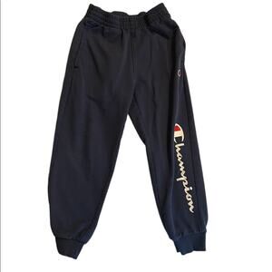 Champion Navy Fleece Sweatpants/Joggers Size S